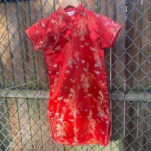 Girls qipao Chinese dress 7-8